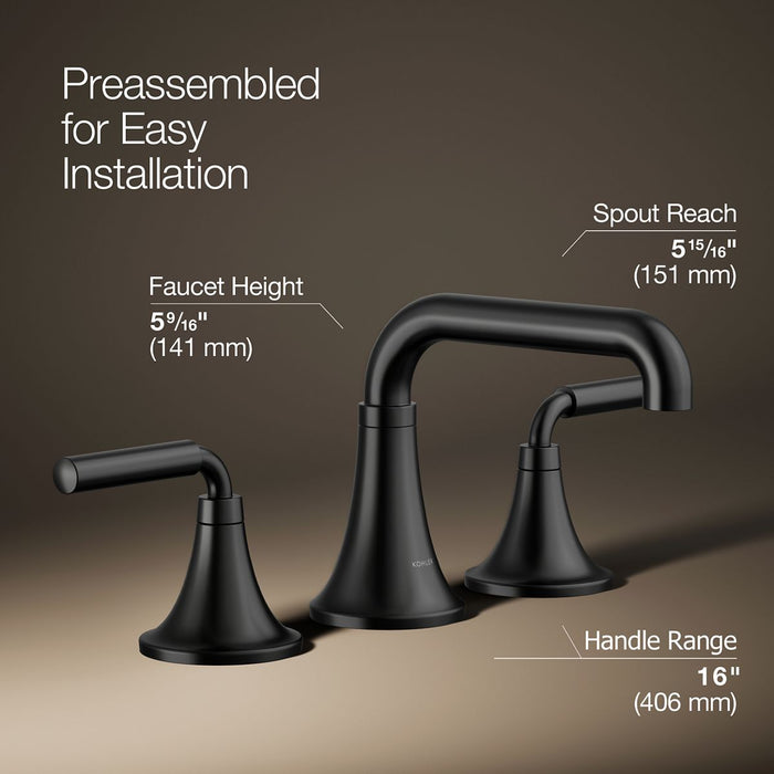 Kohler Tone Widespread bathroom sink faucet, 1.0 gpm
