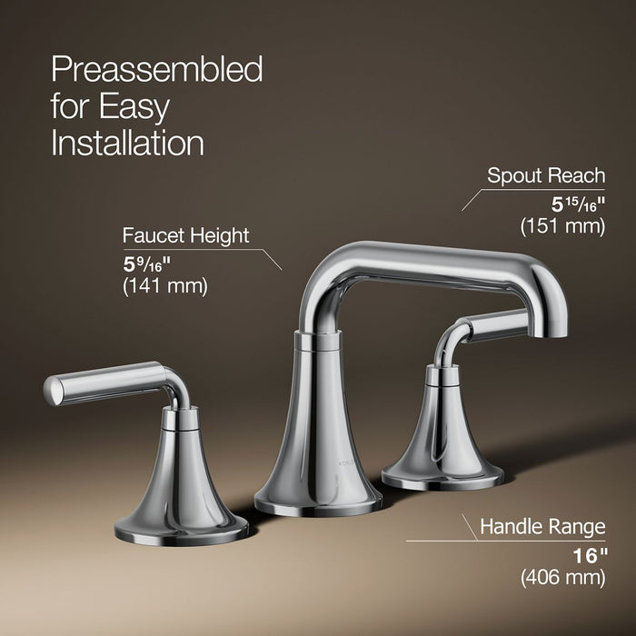KOHLER K-27416-4K Tone Widespread bathroom sink faucet, 1.0 gpm