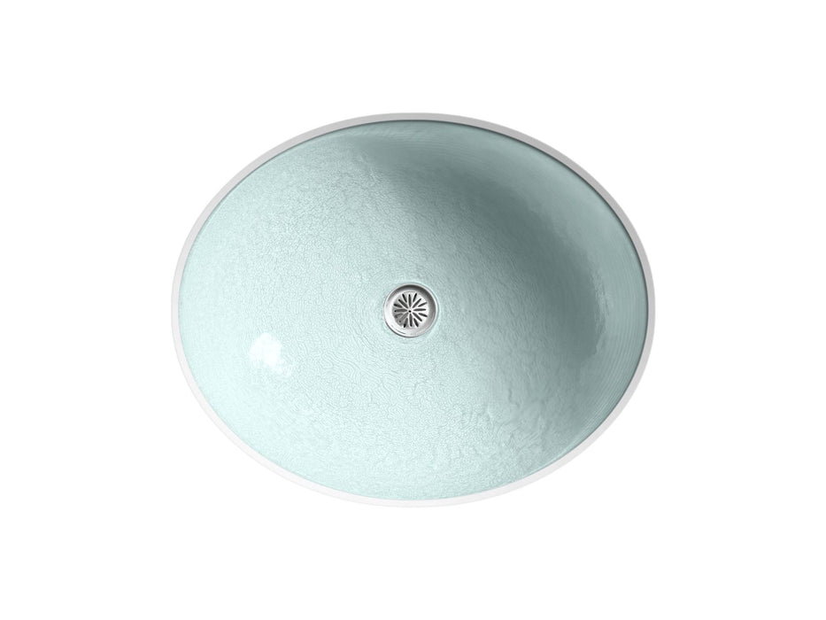 KOHLER K-2741-G2 Whist 19" oval wall-mount/undermount bathroom sink, no overflow