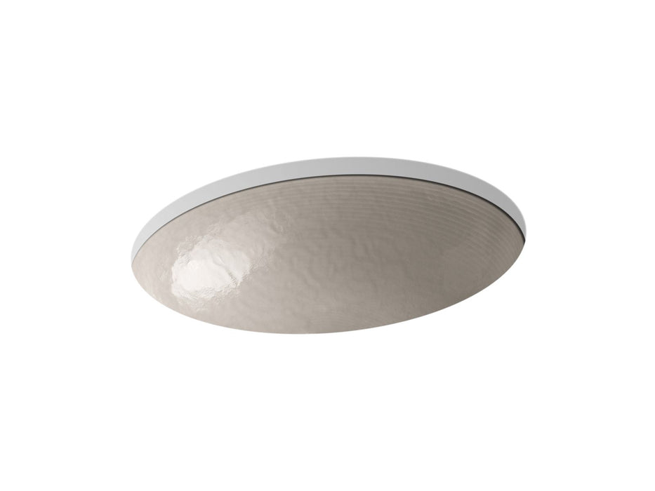 KOHLER K-2741-G3 Whist 19" oval wall-mount/undermount bathroom sink, no overflow