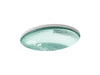 KOHLER Whist 19" oval undermount bathroom sink, no overflow