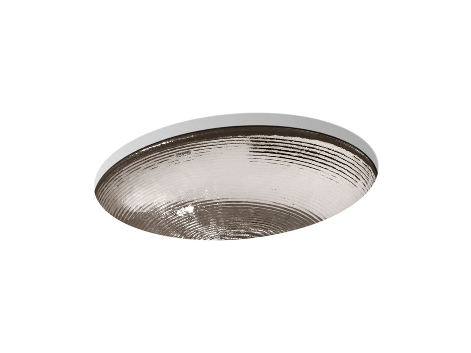 KOHLER Whist 19" oval undermount bathroom sink, no overflow