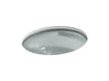 KOHLER Whist 19" oval undermount bathroom sink, no overflow