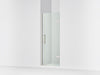 KOHLER K-27576-10L Composed Frameless pivot shower door, 71-5/8" H x 27-5/8 - 28-3/8" W, with 3/8" thick Crystal Clear...