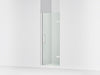 KOHLER K-27576-10L Composed Frameless pivot shower door, 71-5/8" H x 27-5/8 - 28-3/8" W, with 3/8" thick Crystal Clear...