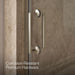 KOHLER K-27577-10L Components Frameless pivot shower door, 71-5/8" H x 27-5/8 - 28-3/8" W, with 3/8" thick Crystal Clear...