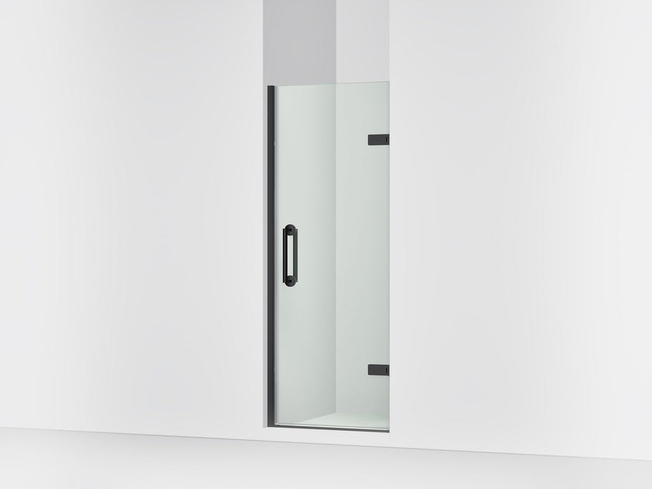 KOHLER K-27577-10L Components Frameless pivot shower door, 71-5/8" H x 27-5/8 - 28-3/8" W, with 3/8" thick Crystal Clear