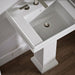 KOHLER K-2757-8 Tresham 24" square pedestal bathroom sink