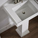 KOHLER K-2757-4 Tresham 24" square pedestal bathroom sink