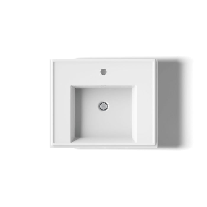 KOHLER K-2757-1 Tresham 24" square pedestal bathroom sink