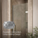 KOHLER K-27582-10L Composed Frameless pivot shower door, 71-5/8" H x 29-5/8 - 30-3/8" W, with 3/8" thick Crystal Clear...