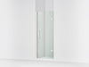 KOHLER K-27582-10L Composed Frameless pivot shower door, 71-5/8" H x 29-5/8 - 30-3/8" W, with 3/8" thick Crystal Clear...