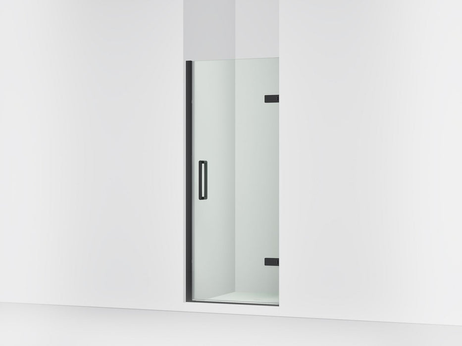 KOHLER K-27582-10L Composed Frameless pivot shower door, 71-5/8" H x 29-5/8 - 30-3/8" W, with 3/8" thick Crystal Clear...