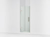 KOHLER K-27583-10L Components Frameless pivot shower door, 71-5/8" H x 29-5/8 - 30-3/8" W, with 3/8" thick Crystal Clear...