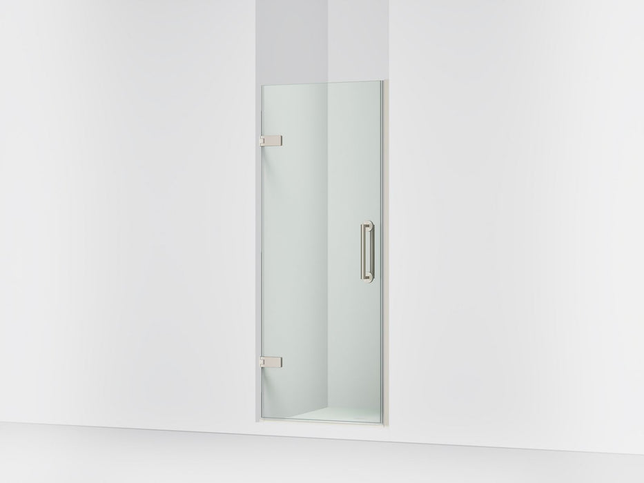 KOHLER K-27583-10L Components Frameless pivot shower door, 71-5/8" H x 29-5/8 - 30-3/8" W, with 3/8" thick Crystal Clear...