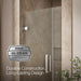 KOHLER K-27588-10L Composed Frameless pivot shower door, 71-9/16" H x 33-5/8 - 34-3/8" W, with 3/8" thick Crystal Clear...