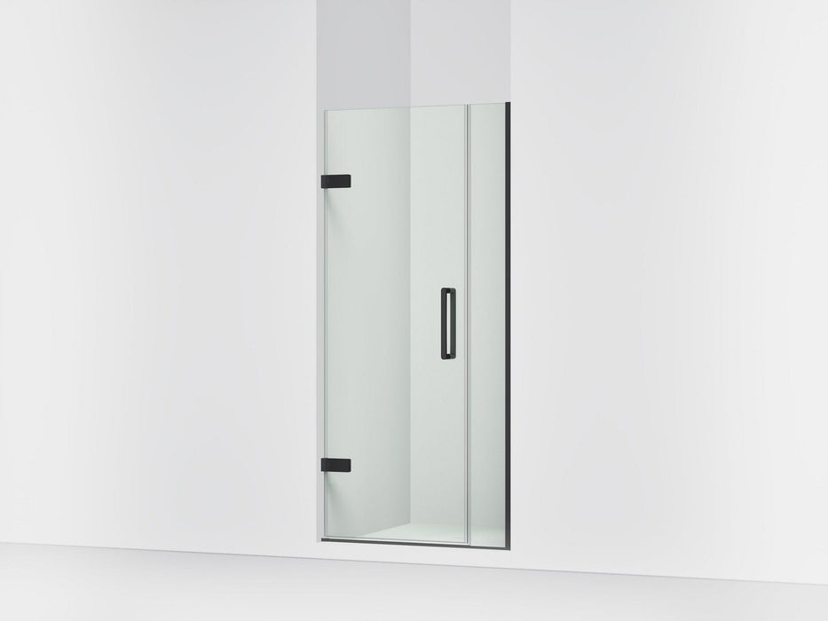 KOHLER K-27588-10L Composed Frameless pivot shower door, 71-9/16" H x 33-5/8 - 34-3/8" W, with 3/8" thick Crystal Clear 