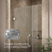 KOHLER K-27589-10L Components Frameless pivot shower door, 71-9/16" H x 33-5/8 - 34-3/8" W, with 3/8" thick Crystal Clear...