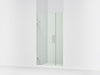KOHLER K-27589-10L Components Frameless pivot shower door, 71-9/16" H x 33-5/8 - 34-3/8" W, with 3/8" thick Crystal Clear...