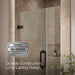 KOHLER K-27589-10L Components Frameless pivot shower door, 71-9/16" H x 33-5/8 - 34-3/8" W, with 3/8" thick Crystal Clear...