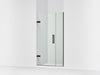 KOHLER K-27600-10L Composed Frameless pivot shower door, 71-9/16" H x 39-5/8 - 40-3/8" W, with 3/8" thick Crystal Clear...