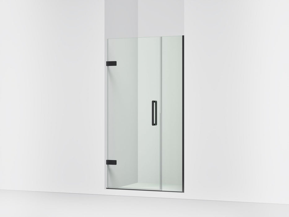 KOHLER K-27600-10L Composed Frameless pivot shower door, 71-9/16" H x 39-5/8 - 40-3/8" W, with 3/8" thick Crystal Clear 