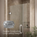 KOHLER K-27601-10L Components Frameless pivot shower door, 71-9/16" H x 39-5/8 - 40-3/8" W, with 3/8" thick Crystal Clear...