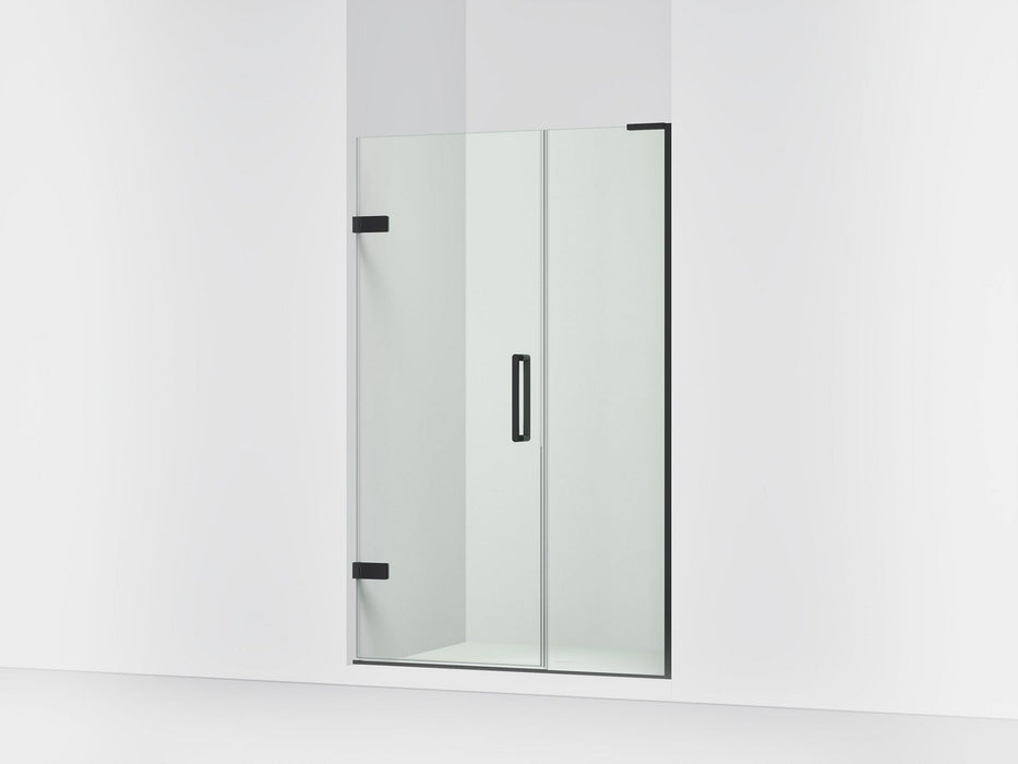 KOHLER K-27604-10L Composed Frameless pivot shower door, 71-3/4" H x 45-1/4 - 46" W, with 3/8" thick Crystal Clear glass