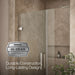 KOHLER K-27606-10L Composed Frameless pivot shower door, 71-3/4" H x 46 - 46-3/4" W, with 3/8" thick Crystal Clear glass,...