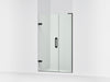 KOHLER K-27607-10L Components 71-3/4" H pivot shower door with 3/8"-thick glass, matte black