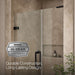 KOHLER K-27607-10L Components 71-3/4" H pivot shower door with 3/8"-thick glass, matte black - view 5