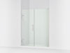 KOHLER K-27616-10L Composed Frameless pivot shower door, 71-3/4" H x 57-1/4 - 58" W, with 3/8" thick Crystal Clear glass,...