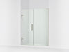 KOHLER K-27617-10L Components Frameless pivot shower door, 71-3/4" H x 57-1/4 - 58" W, with 3/8" thick Crystal Clear...