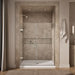 KOHLER K-27617-10L Components Frameless pivot shower door, 71-3/4" H x 57-1/4 - 58" W, with 3/8" thick Crystal Clear...