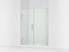 KOHLER K-27617-10L Components Frameless pivot shower door, 71-3/4" H x 57-1/4 - 58" W, with 3/8" thick Crystal Clear...