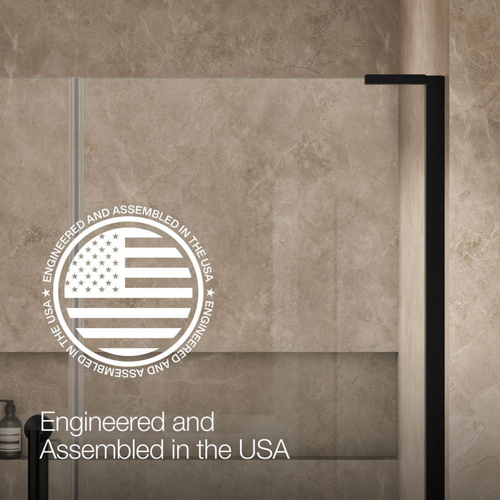 KOHLER K-27617-10L Components Frameless pivot shower door, 71-3/4" H x 57-1/4 - 58" W, with 3/8" thick Crystal Clear...