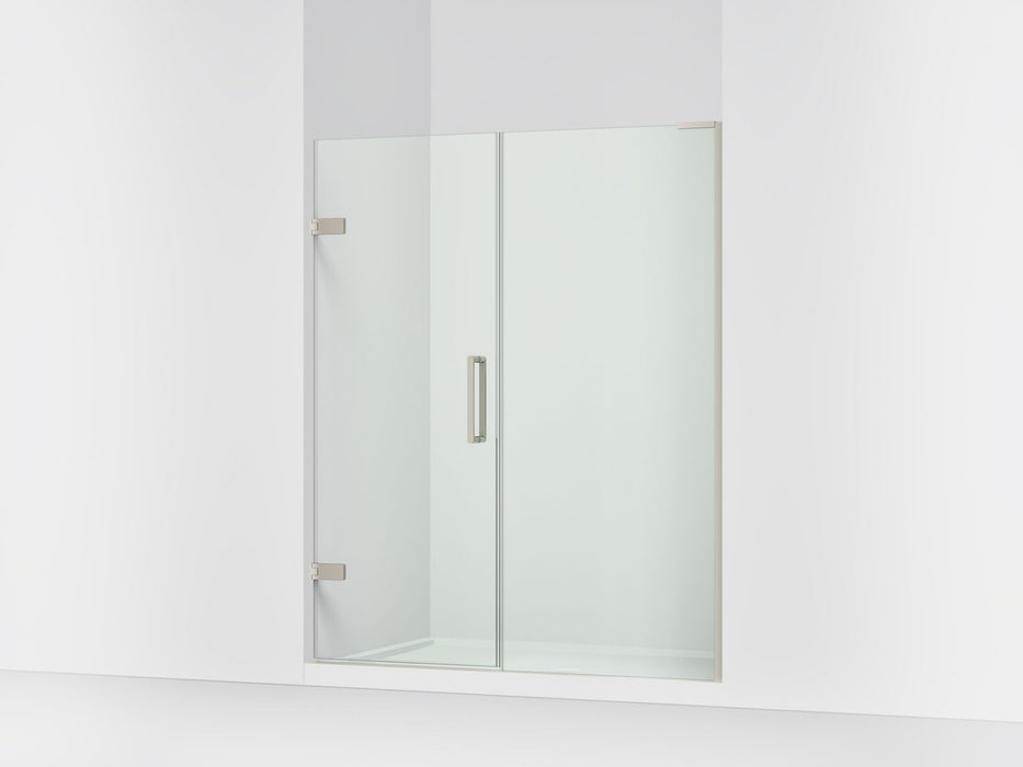 KOHLER K-27618-10L Composed 71-3/4" H pivot shower door with 3/8"-thick glass, anodized brushed nickel