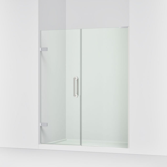 KOHLER K-27619-10L Components Frameless pivot shower door, 71-3/4" H x 58 - 58-3/4" W, with 3/8" thick Crystal Clear glass