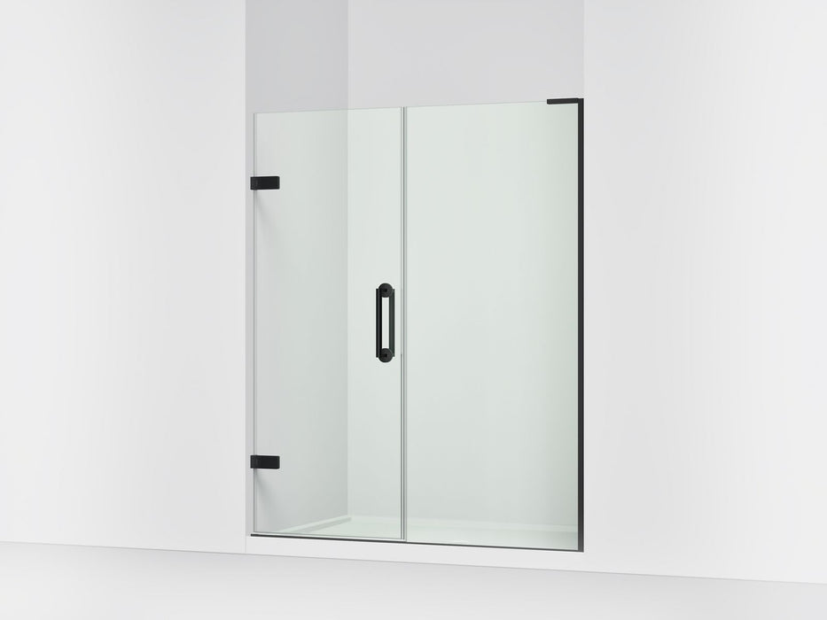 KOHLER K-27619-10L Components Frameless pivot shower door, 71-3/4" H x 58 - 58-3/4" W, with 3/8" thick Crystal Clear glass
