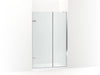 Kohler Composed 3/8" pivot door glass and hardware, no handle