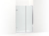 KOHLER K-27714-10L Composed 3/8" pivot door glass and hardware, no handle