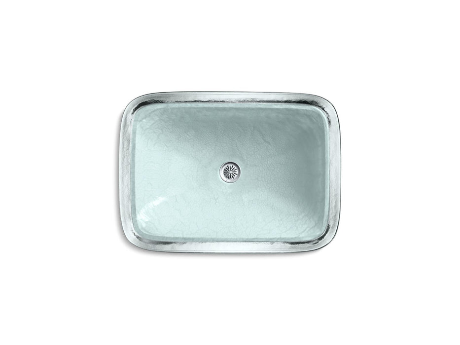 KOHLER K-2773-G2 Inia 20-3/4" rectangular drop-in bathroom sink, no overflow