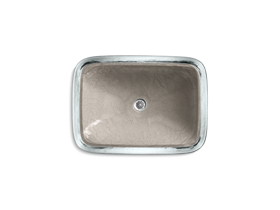 KOHLER K-2773-G3 Inia 20-3/4" rectangular drop-in bathroom sink, no overflow