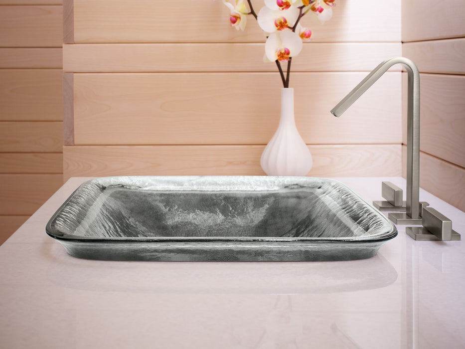 KOHLER K-2773-G7 Inia 20-3/4" rectangular drop-in bathroom sink, no overflow