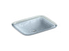 Kohler Inia 20-3/4" rectangular drop-in bathroom sink, no overflow