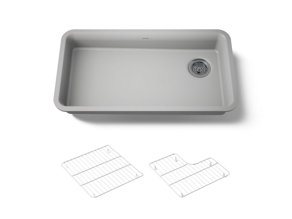 KOHLER K-27785 Cairn 33" undermount single-bowl kitchen sink