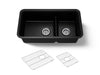KOHLER K-27786 Cairn Smart Divide 33-1/2" undermount double-bowl kitchen sink