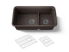 Kohler Cairn Smart Divide 33-1/2" undermount double-bowl kitchen sink