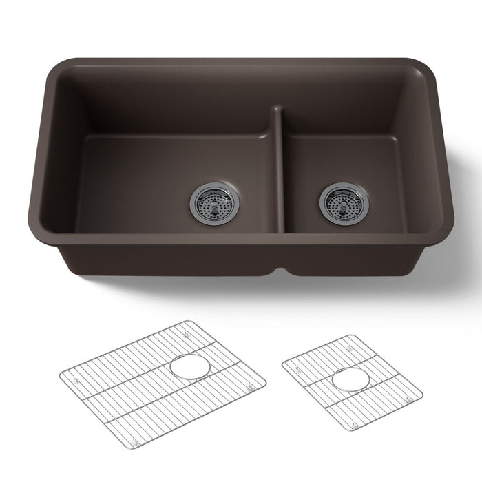 Kohler Cairn Smart Divide 33-1/2" undermount double-bowl kitchen sink