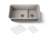 Kohler Cairn Smart Divide 33-1/2" undermount double-bowl kitchen sink